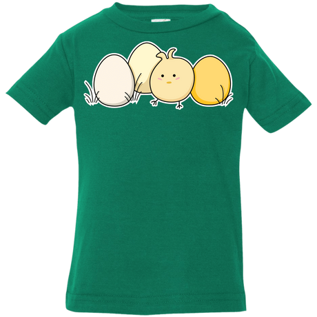 T-Shirts Kelly / 6 Months Kawaii Easter Chick and Eggs Infant Premium T-Shirt