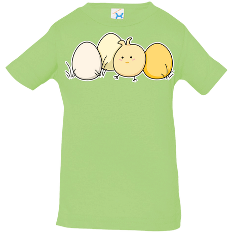 T-Shirts Key Lime / 6 Months Kawaii Easter Chick and Eggs Infant Premium T-Shirt