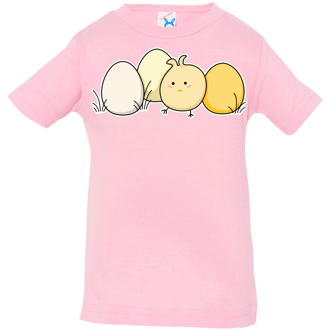 T-Shirts Pink / 6 Months Kawaii Easter Chick and Eggs Infant Premium T-Shirt