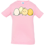 T-Shirts Pink / 6 Months Kawaii Easter Chick and Eggs Infant Premium T-Shirt