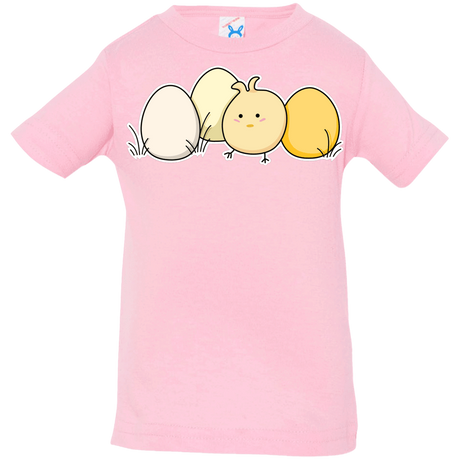 T-Shirts Pink / 6 Months Kawaii Easter Chick and Eggs Infant Premium T-Shirt