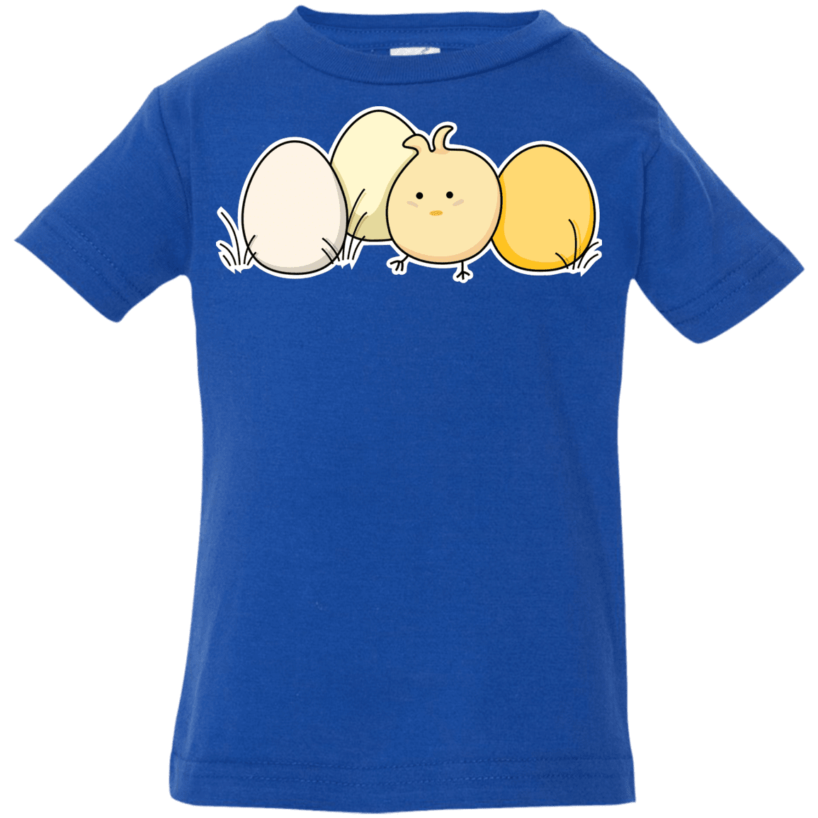 T-Shirts Royal / 6 Months Kawaii Easter Chick and Eggs Infant Premium T-Shirt