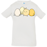 T-Shirts White / 6 Months Kawaii Easter Chick and Eggs Infant Premium T-Shirt