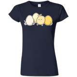 T-Shirts Navy / S Kawaii Easter Chick and Eggs Junior Slimmer-Fit T-Shirt