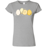 T-Shirts Sport Grey / S Kawaii Easter Chick and Eggs Junior Slimmer-Fit T-Shirt