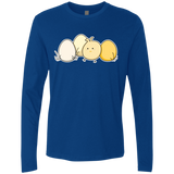 T-Shirts Royal / S Kawaii Easter Chick and Eggs Men's Premium Long Sleeve