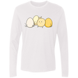 T-Shirts White / S Kawaii Easter Chick and Eggs Men's Premium Long Sleeve