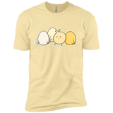 T-Shirts Banana Cream / X-Small Kawaii Easter Chick and Eggs Men's Premium T-Shirt