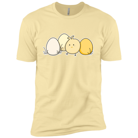T-Shirts Banana Cream / X-Small Kawaii Easter Chick and Eggs Men's Premium T-Shirt