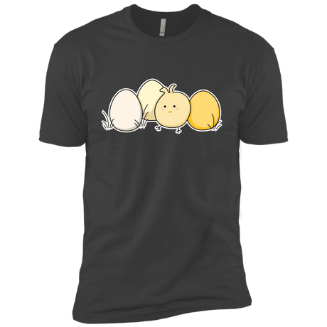 T-Shirts Heavy Metal / X-Small Kawaii Easter Chick and Eggs Men's Premium T-Shirt