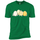 T-Shirts Kelly Green / X-Small Kawaii Easter Chick and Eggs Men's Premium T-Shirt