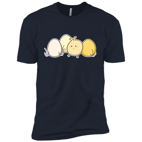 T-Shirts Midnight Navy / X-Small Kawaii Easter Chick and Eggs Men's Premium T-Shirt