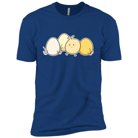 T-Shirts Royal / X-Small Kawaii Easter Chick and Eggs Men's Premium T-Shirt