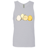 T-Shirts Heather Grey / S Kawaii Easter Chick and Eggs Men's Premium Tank Top