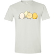 T-Shirts White / X-Small Kawaii Easter Chick and Eggs Men's Semi-Fitted Softstyle