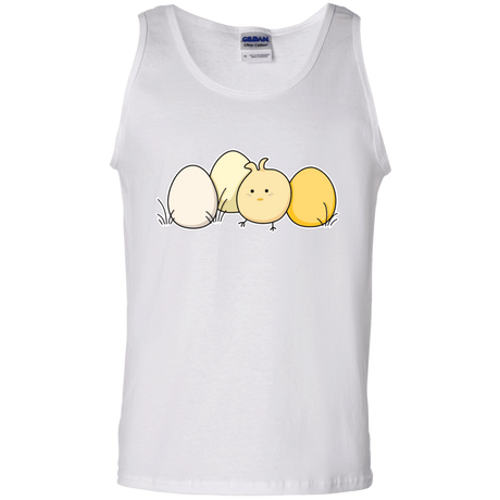 T-Shirts White / S Kawaii Easter Chick and Eggs Men's Tank Top