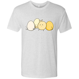 T-Shirts Heather White / S Kawaii Easter Chick and Eggs Men's Triblend T-Shirt