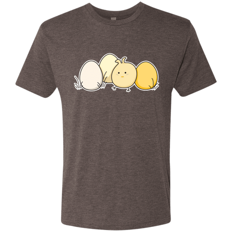 T-Shirts Macchiato / S Kawaii Easter Chick and Eggs Men's Triblend T-Shirt