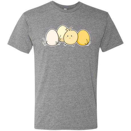 T-Shirts Premium Heather / S Kawaii Easter Chick and Eggs Men's Triblend T-Shirt