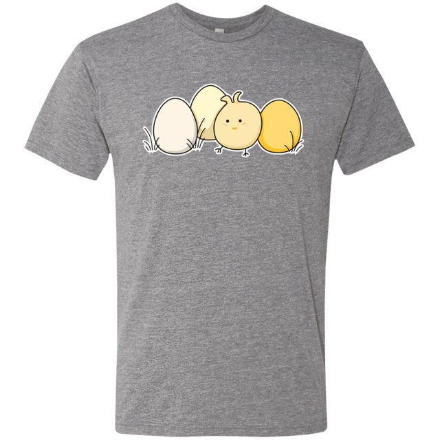 T-Shirts Premium Heather / S Kawaii Easter Chick and Eggs Men's Triblend T-Shirt