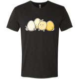 T-Shirts Vintage Black / S Kawaii Easter Chick and Eggs Men's Triblend T-Shirt