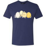 T-Shirts Vintage Navy / S Kawaii Easter Chick and Eggs Men's Triblend T-Shirt