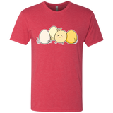 T-Shirts Vintage Red / S Kawaii Easter Chick and Eggs Men's Triblend T-Shirt