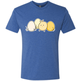 T-Shirts Vintage Royal / S Kawaii Easter Chick and Eggs Men's Triblend T-Shirt