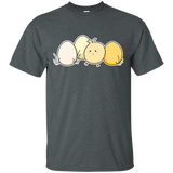 T-Shirts Dark Heather / S Kawaii Easter Chick and Eggs T-Shirt