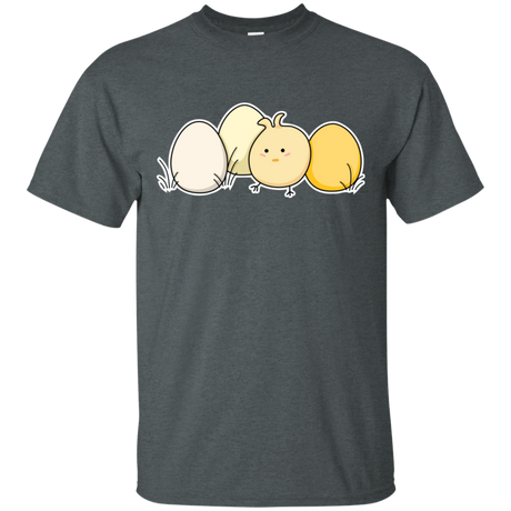 T-Shirts Dark Heather / S Kawaii Easter Chick and Eggs T-Shirt