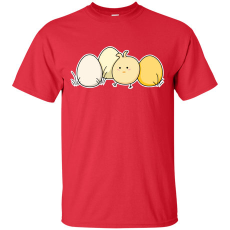 T-Shirts Red / S Kawaii Easter Chick and Eggs T-Shirt
