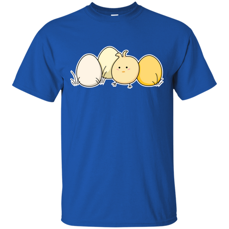 T-Shirts Royal / S Kawaii Easter Chick and Eggs T-Shirt