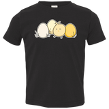 T-Shirts Black / 2T Kawaii Easter Chick and Eggs Toddler Premium T-Shirt