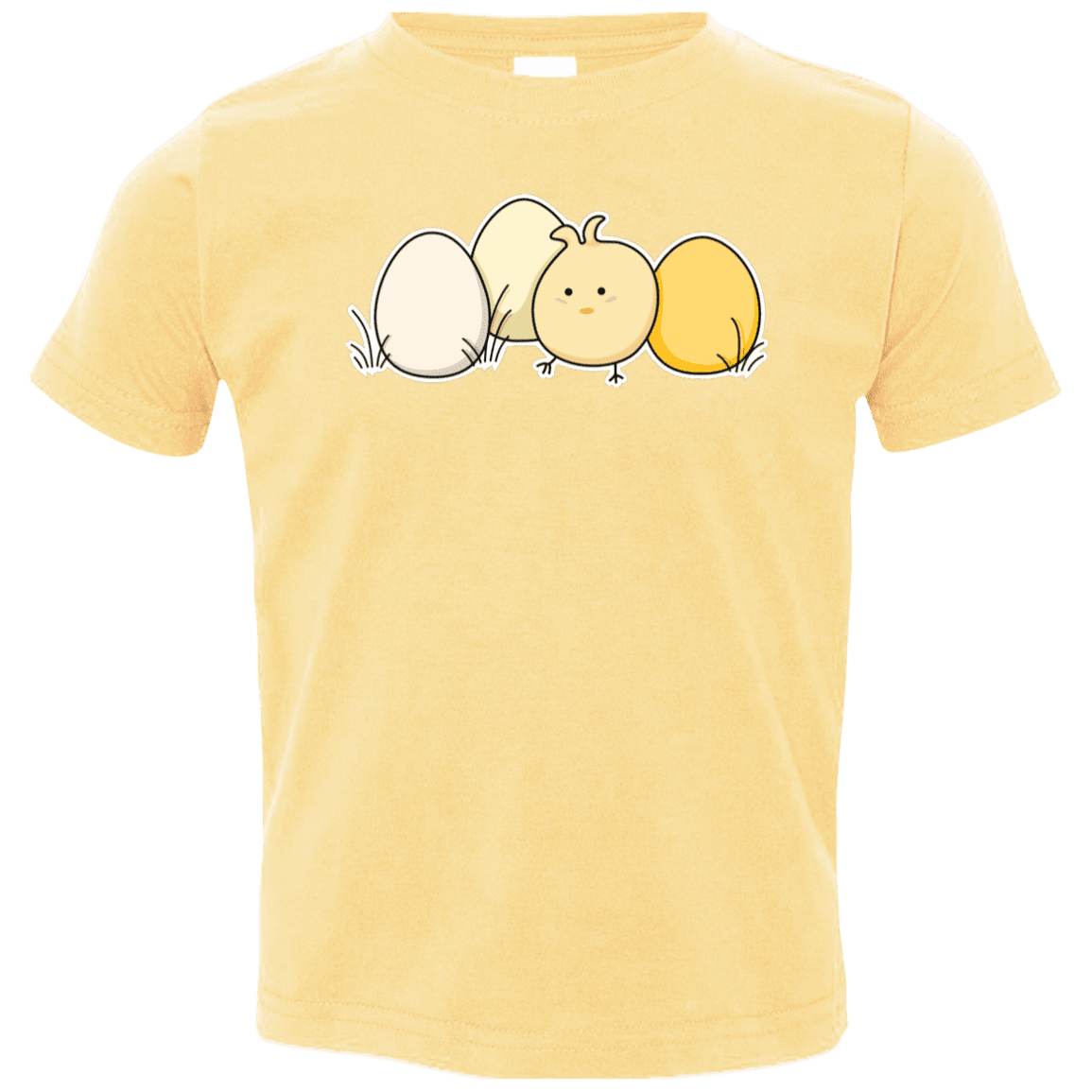 T-Shirts Butter / 2T Kawaii Easter Chick and Eggs Toddler Premium T-Shirt