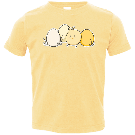 T-Shirts Butter / 2T Kawaii Easter Chick and Eggs Toddler Premium T-Shirt