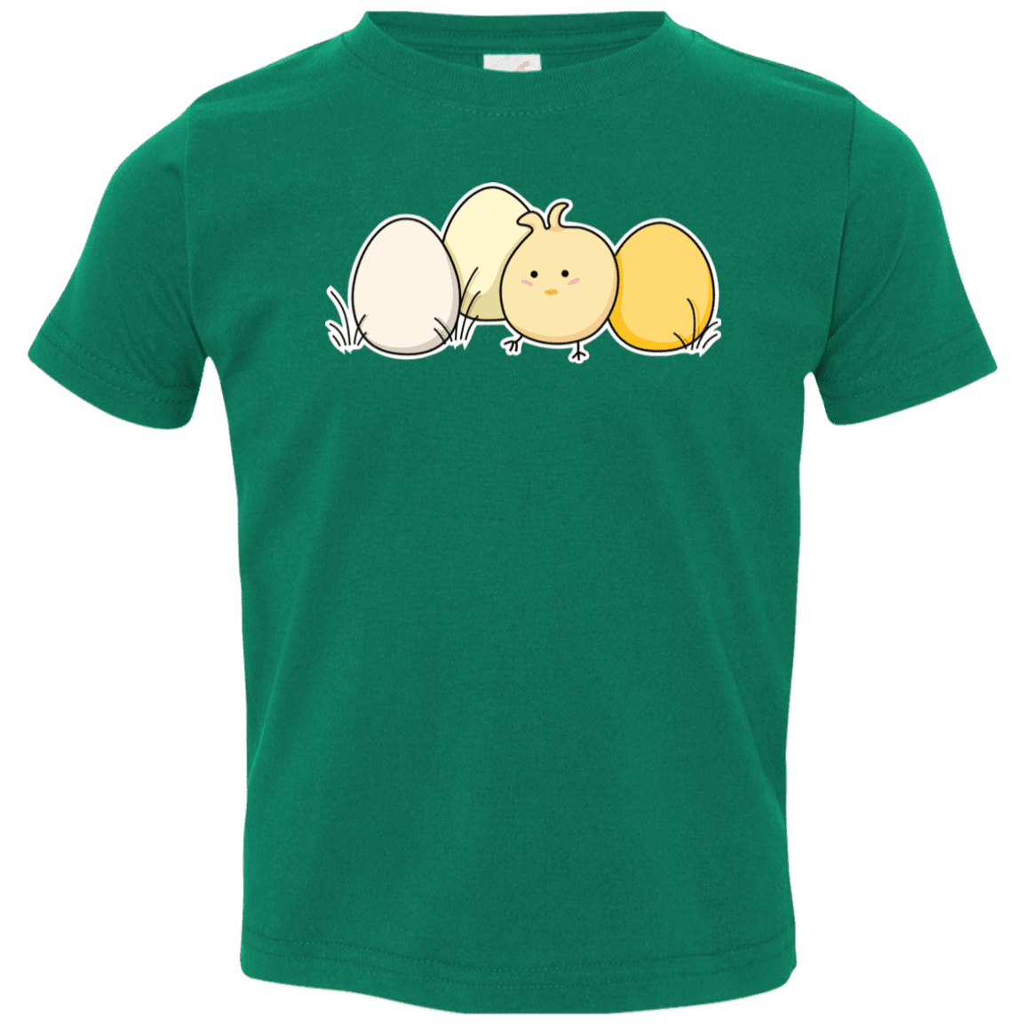 T-Shirts Kelly / 2T Kawaii Easter Chick and Eggs Toddler Premium T-Shirt