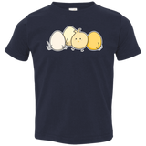 T-Shirts Navy / 2T Kawaii Easter Chick and Eggs Toddler Premium T-Shirt