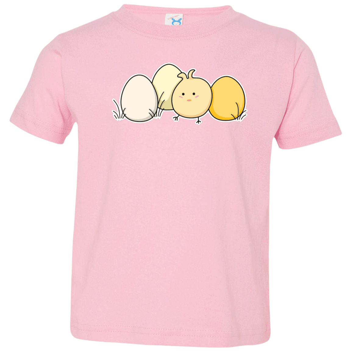 T-Shirts Pink / 2T Kawaii Easter Chick and Eggs Toddler Premium T-Shirt