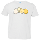 T-Shirts White / 2T Kawaii Easter Chick and Eggs Toddler Premium T-Shirt