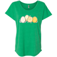 T-Shirts Envy / X-Small Kawaii Easter Chick and Eggs Triblend Dolman Sleeve