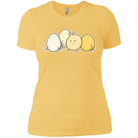 T-Shirts Banana Cream/ / X-Small Kawaii Easter Chick and Eggs Women's Premium T-Shirt