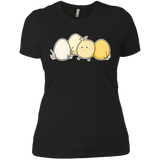 T-Shirts Black / X-Small Kawaii Easter Chick and Eggs Women's Premium T-Shirt
