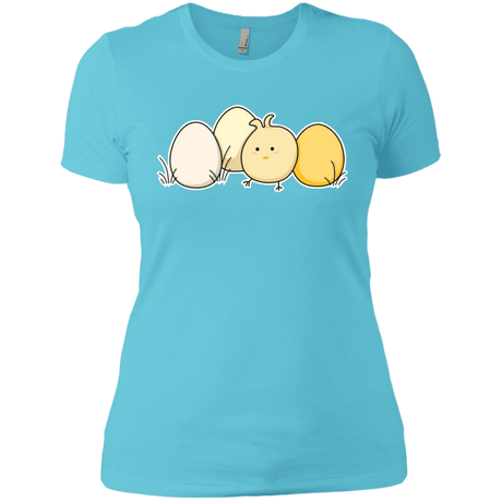 T-Shirts Cancun / X-Small Kawaii Easter Chick and Eggs Women's Premium T-Shirt