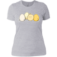 T-Shirts Heather Grey / X-Small Kawaii Easter Chick and Eggs Women's Premium T-Shirt