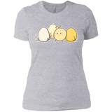 T-Shirts Heather Grey / X-Small Kawaii Easter Chick and Eggs Women's Premium T-Shirt