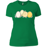 T-Shirts Kelly Green / X-Small Kawaii Easter Chick and Eggs Women's Premium T-Shirt