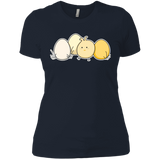 T-Shirts Midnight Navy / X-Small Kawaii Easter Chick and Eggs Women's Premium T-Shirt