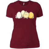 T-Shirts Scarlet / S Kawaii Easter Chick and Eggs Women's Premium T-Shirt