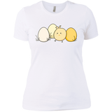 T-Shirts White / X-Small Kawaii Easter Chick and Eggs Women's Premium T-Shirt