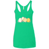 T-Shirts Envy / X-Small Kawaii Easter Chick and Eggs Women's Triblend Racerback Tank